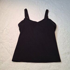 Senita Matenity Sports Tank Top Sz M Built-in bra Adjustable Straps Workout